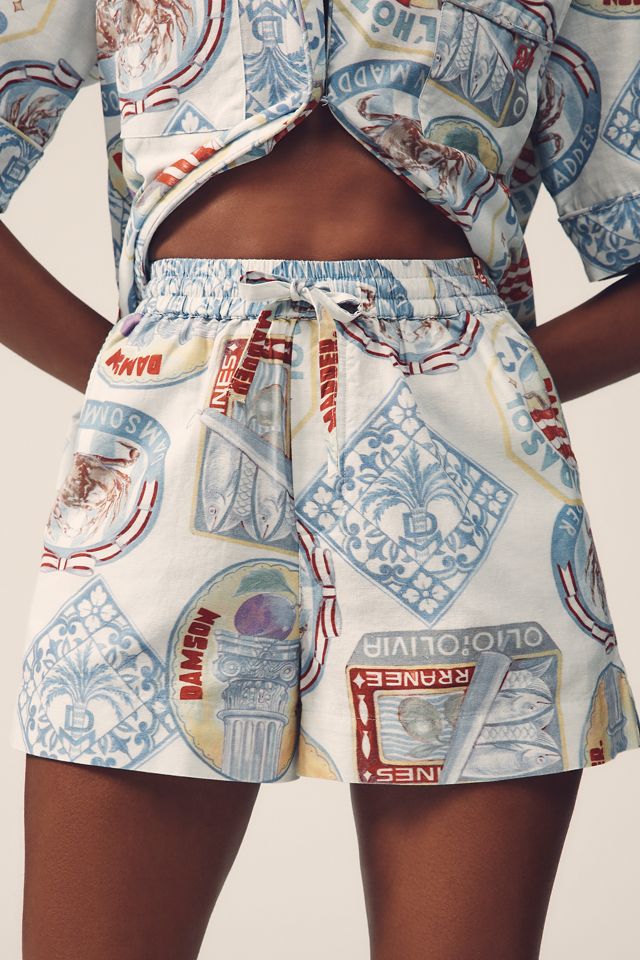 ショートパンツ Damson Madder Pull on Shorts Damson Madder Printed Pull-On Shorts | Anthropologie