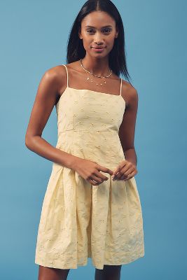 Damson Madder Iris Sleeveless Embroidered Mini Dress