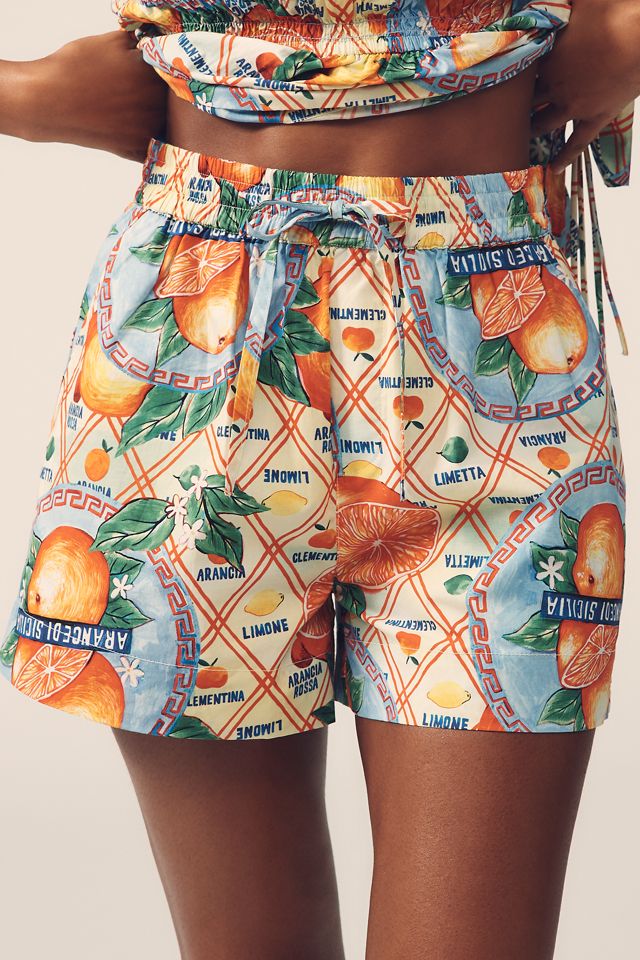 Damson Madder Printed Pull-On Shorts | Anthropologie