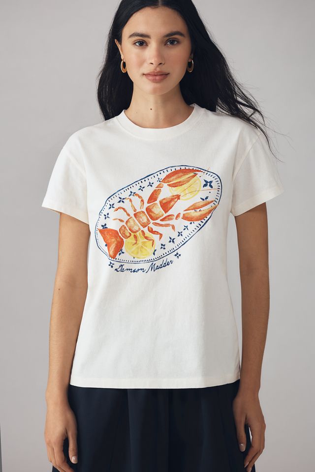 Damson Madder x Anthropologie Plate de Homard Shrunken Graphic Tee #3