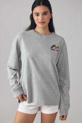 DAMSON MADDER X ANTHROPOLOGIE FRUITS D'ÉTÉ LONG-SLEEVE GRAPHIC TEE 