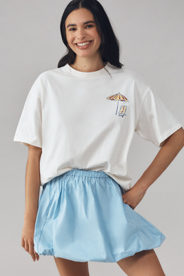 DAMSON MADDER X ANTHROPOLOGIE COSTA DEL SOL OVERSIZED GRAPHIC TEE 