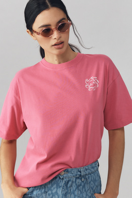 DAMSON MADDER X ANTHROPOLOGIE SUMMER FROM THE SEA OVERSIZED GRAPHIC TEE 