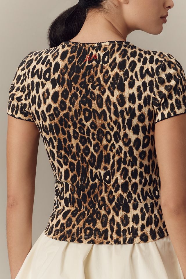 Damson Madder Marnie Short-Sleeve Pointelle Tee #1