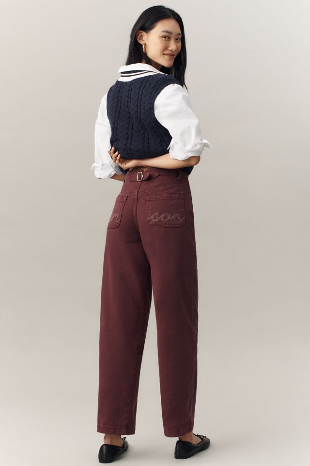 Damson Madder Drew Mid-Rise Relaxed Jeans #4