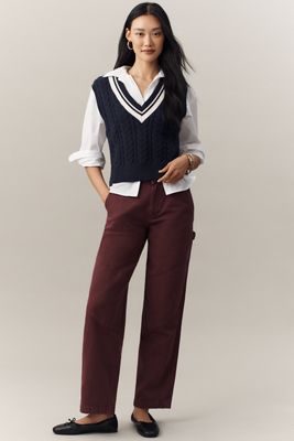 Damson Madder Drew Burgunder Jeans