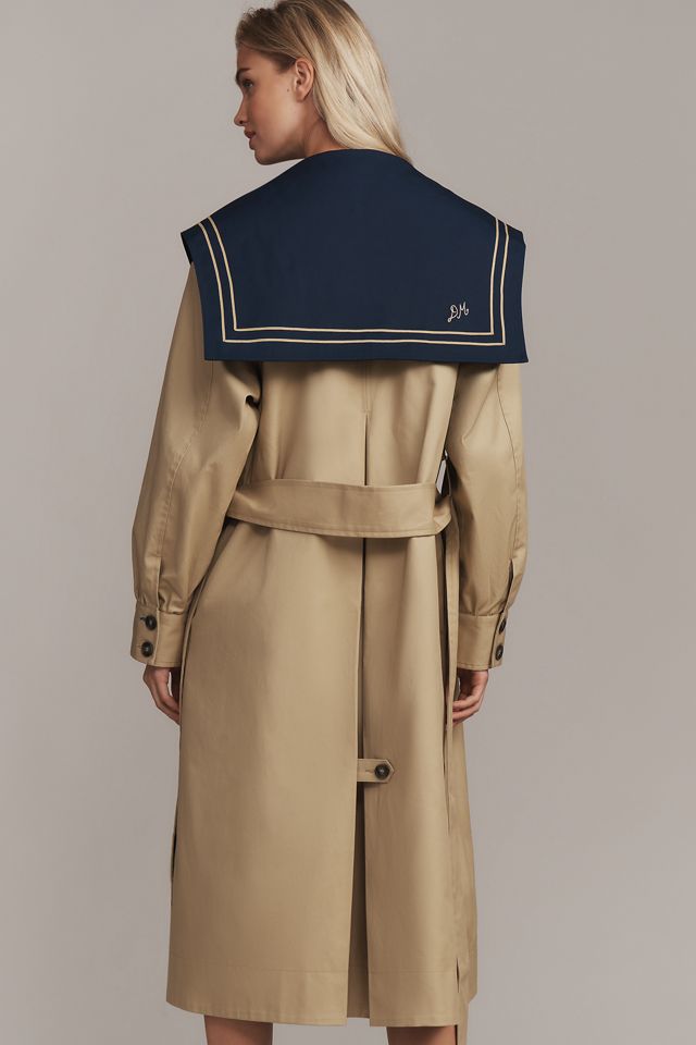 Damson Madder Ella Sailor Trench Coat #3