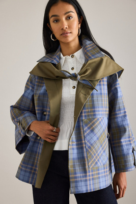 Damson Madder Jerry Short Trench Coat