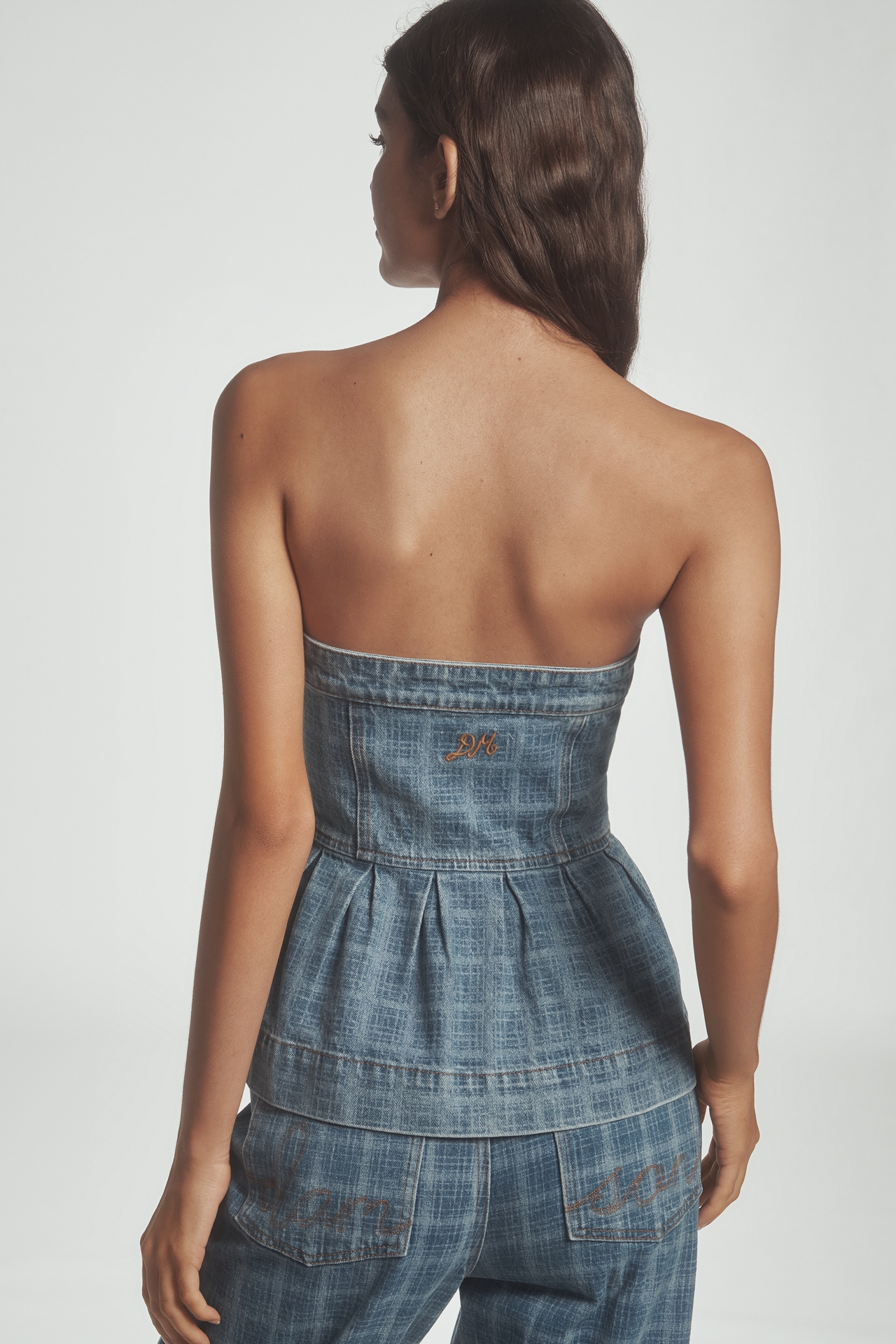 Damson Madder Eloise Strapless Top