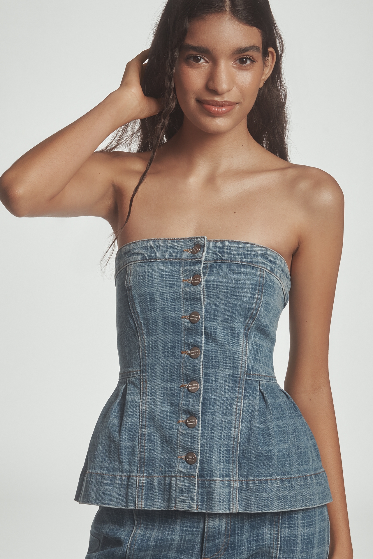 Damson Madder Eloise Strapless Top