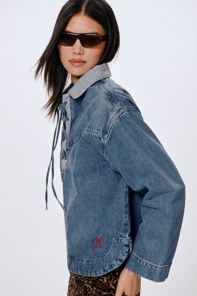 Damson Madder Scarlet Denim Rugby Shirt #3
