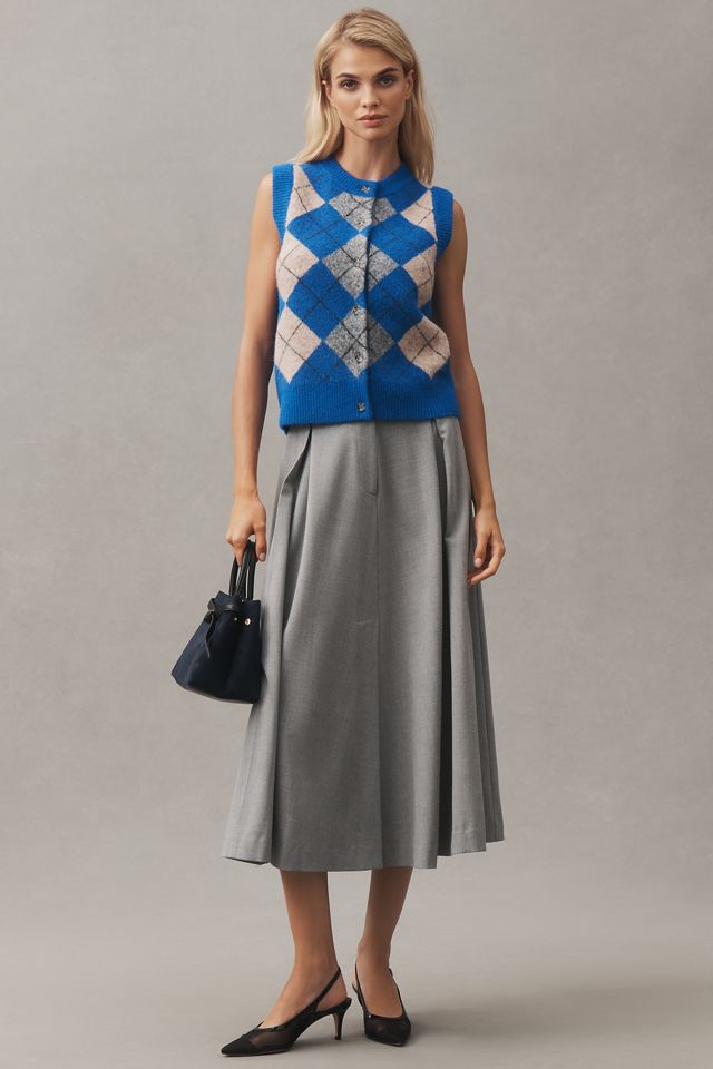 Damson Madder Aggie Argyle Knit Vest #2