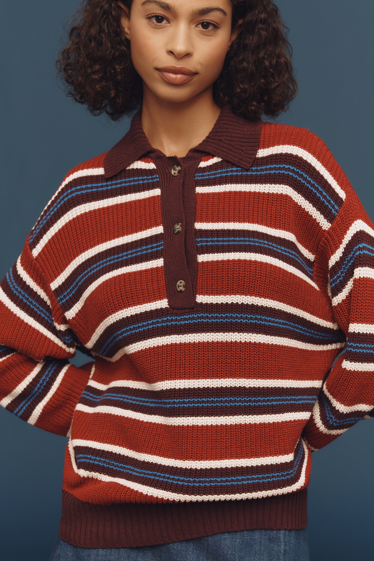 Damson Madder Ilona Rugby Sweater