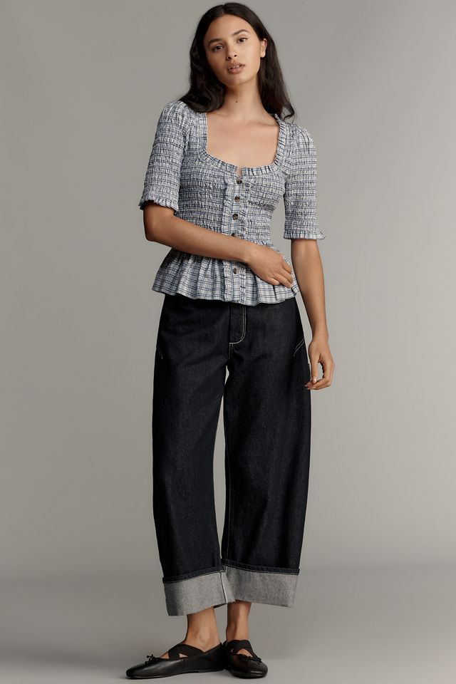 Damson Madder Manish Peplum Blouse #2
