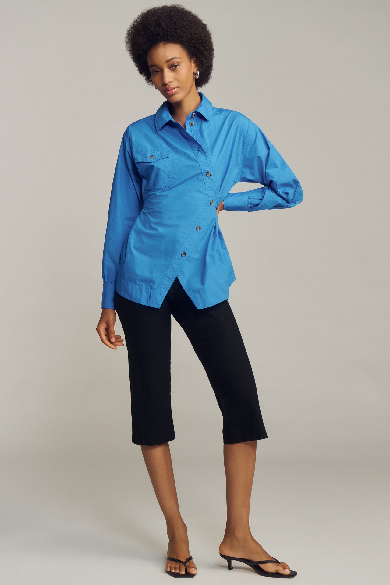 Damson Madder Lux Asymmetric Buttondown Shirt