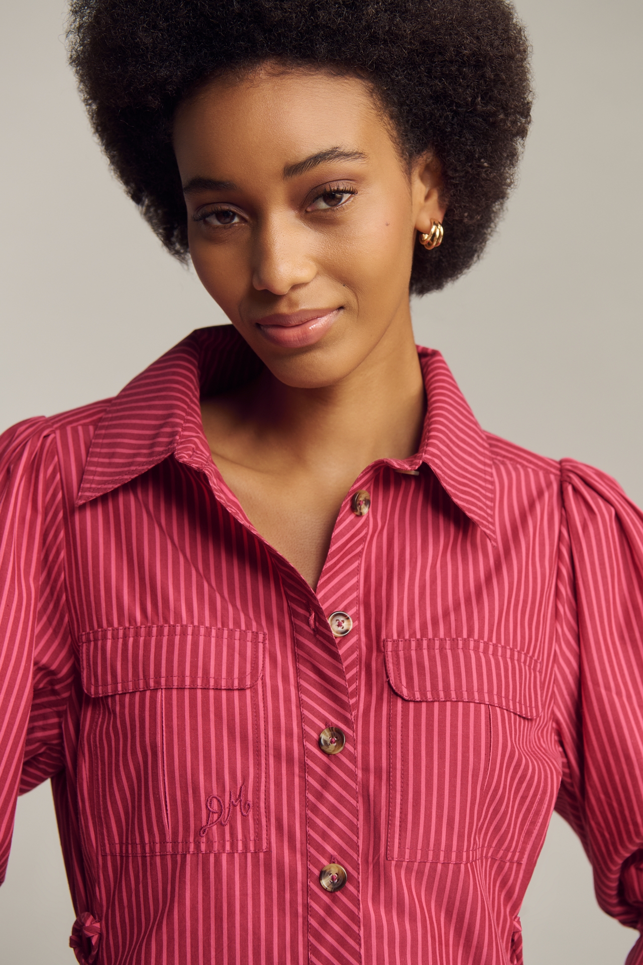 Damson Madder Maisie Mini Shirt Dress