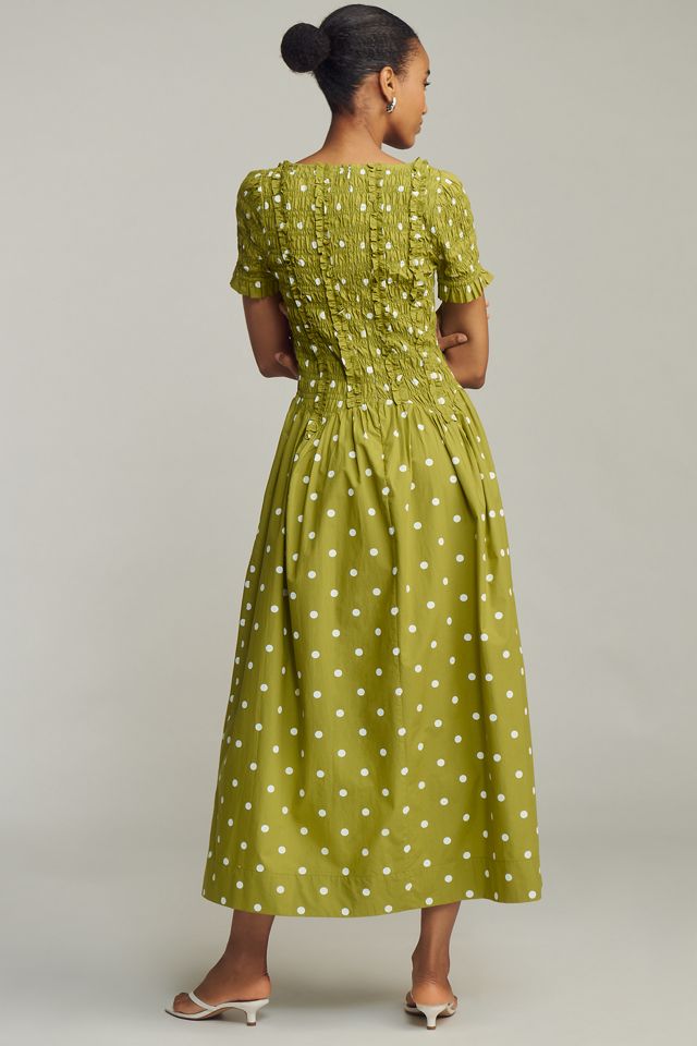 Damson Madder x Anthropologie Raphaela Shirred Maxi Dress #1