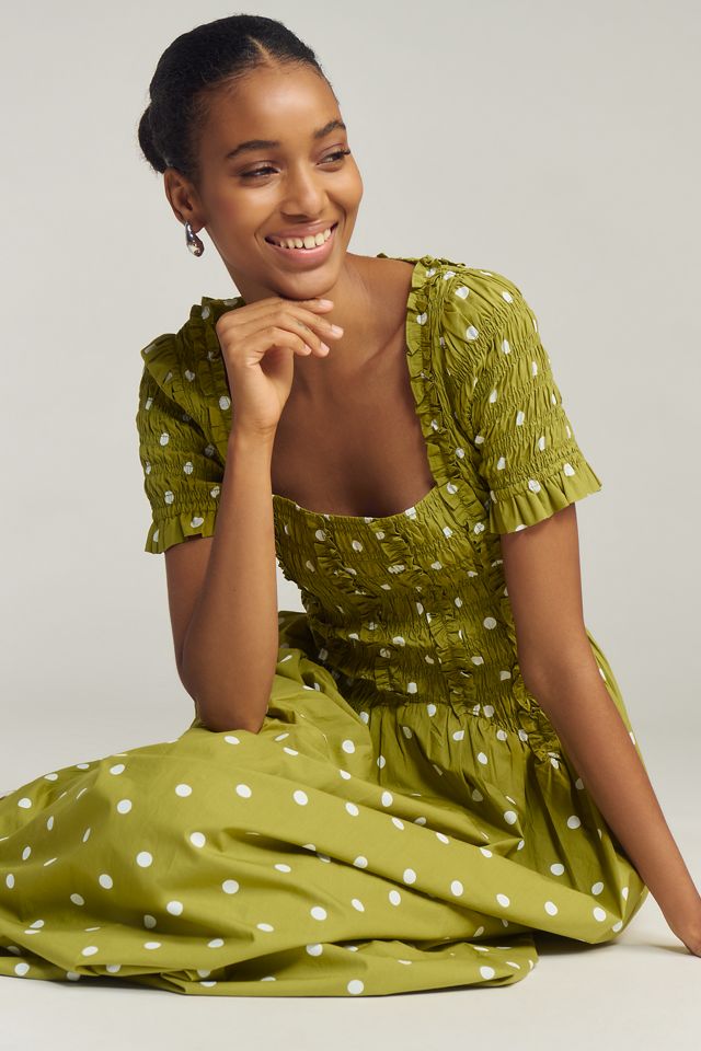 Damson Madder x Anthropologie Raphaela Shirred Maxi Dress #3
