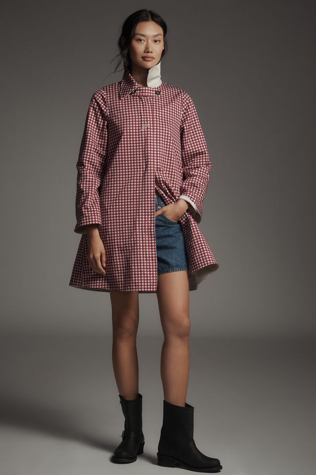 Damson Madder Mercedes Bow Reversible Trench Coat