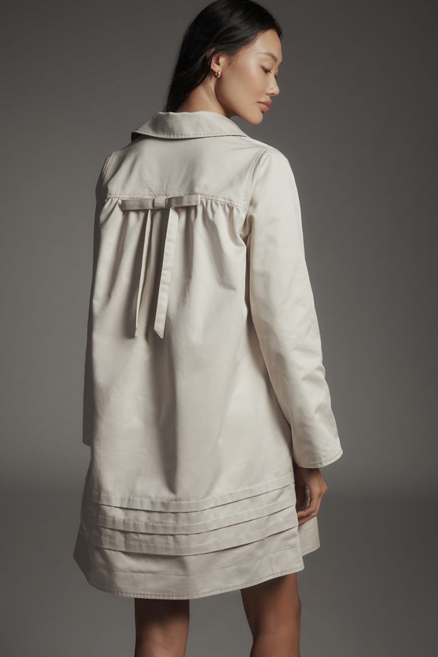 Damson Madder Mercedes Bow Reversible Trench Coat