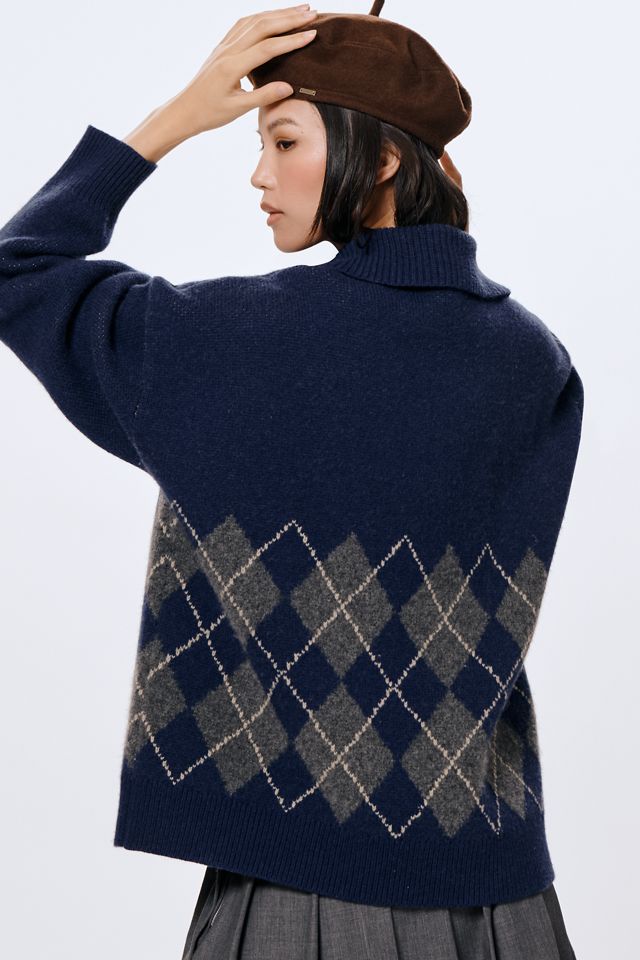 Damson Madder Saskia Slouchy Rugby Pullover #1