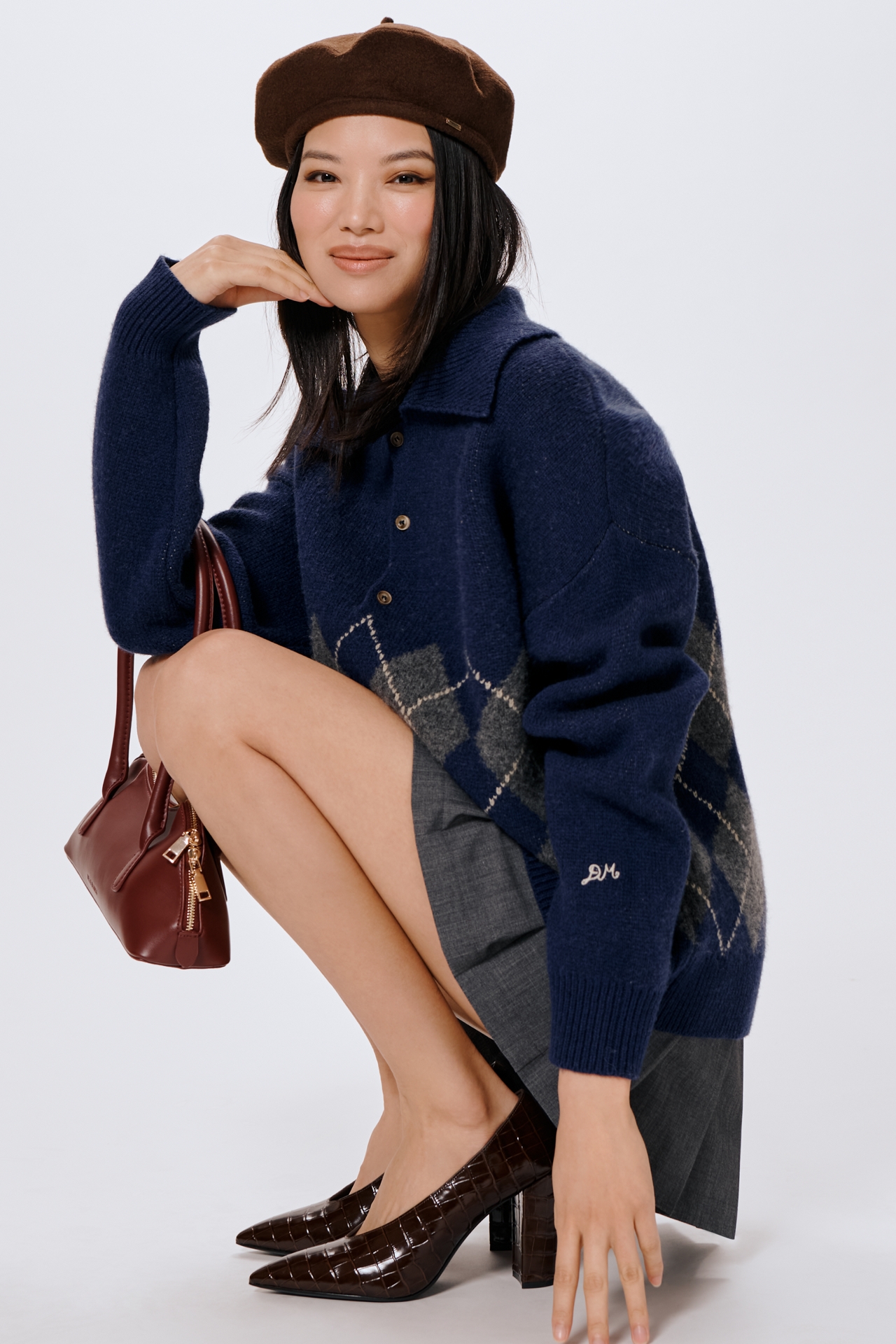 Damson Madder Saskia Slouchy Rugby Pullover