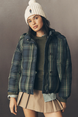 Hooded Pearl Hooded Puffer Coat Jacket