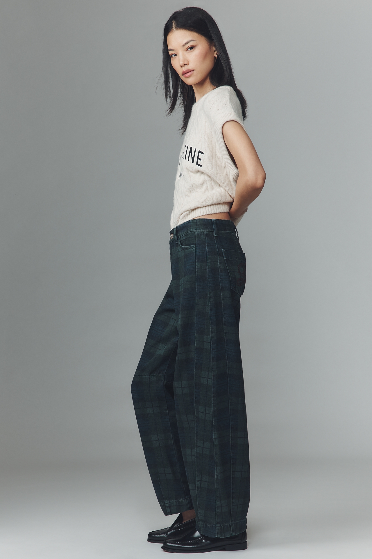 Damson Madder Neve High-Rise Straight-Leg Jeans