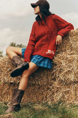 Damson Madder Stitch Interest Sweater