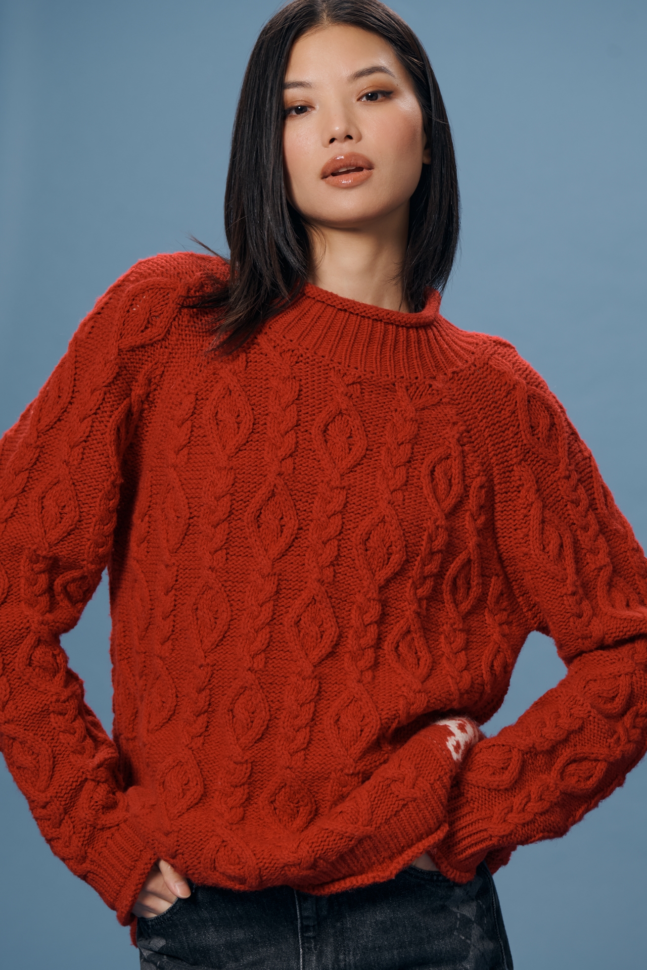 Damson Madder Stitch Interest Sweater