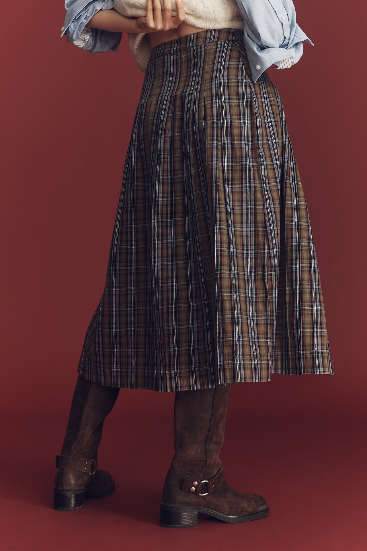 Damson Madder Josie Midi Skirt