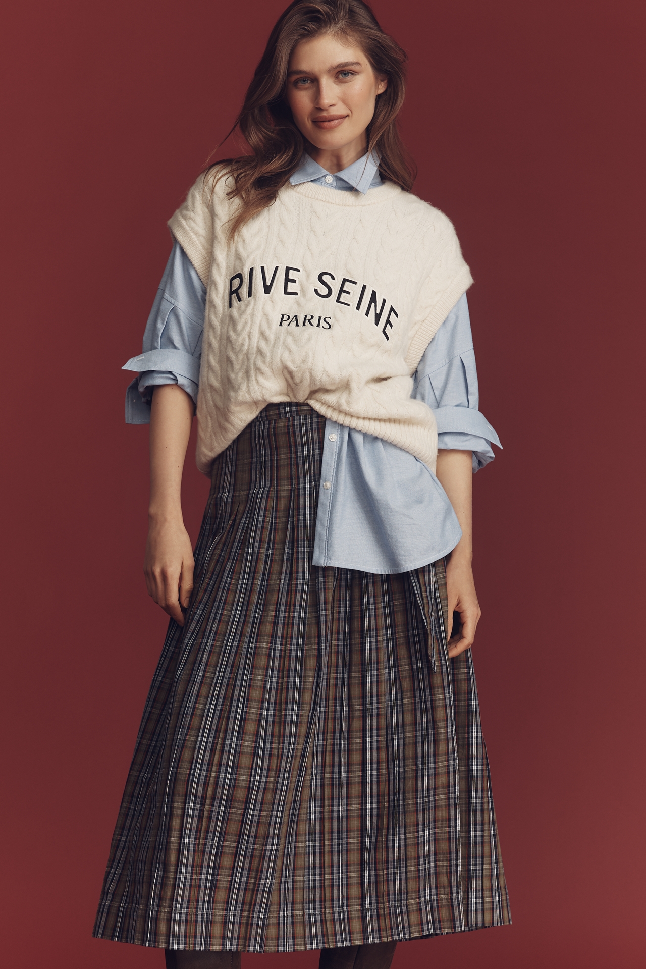 Damson Madder Josie Midi Skirt