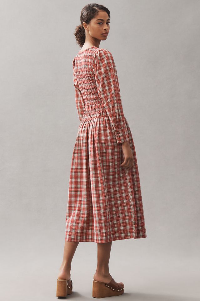 Damson Madder Sienna Smocked Midi Dress #3