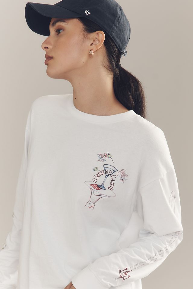Damson Madder Olive Hotel Long-Sleeve Tee #3