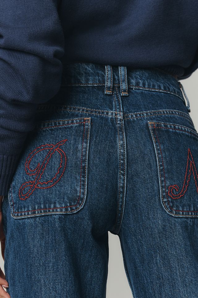 Damson Madder Sylvie Turn Up Straight-Leg Jeans #2
