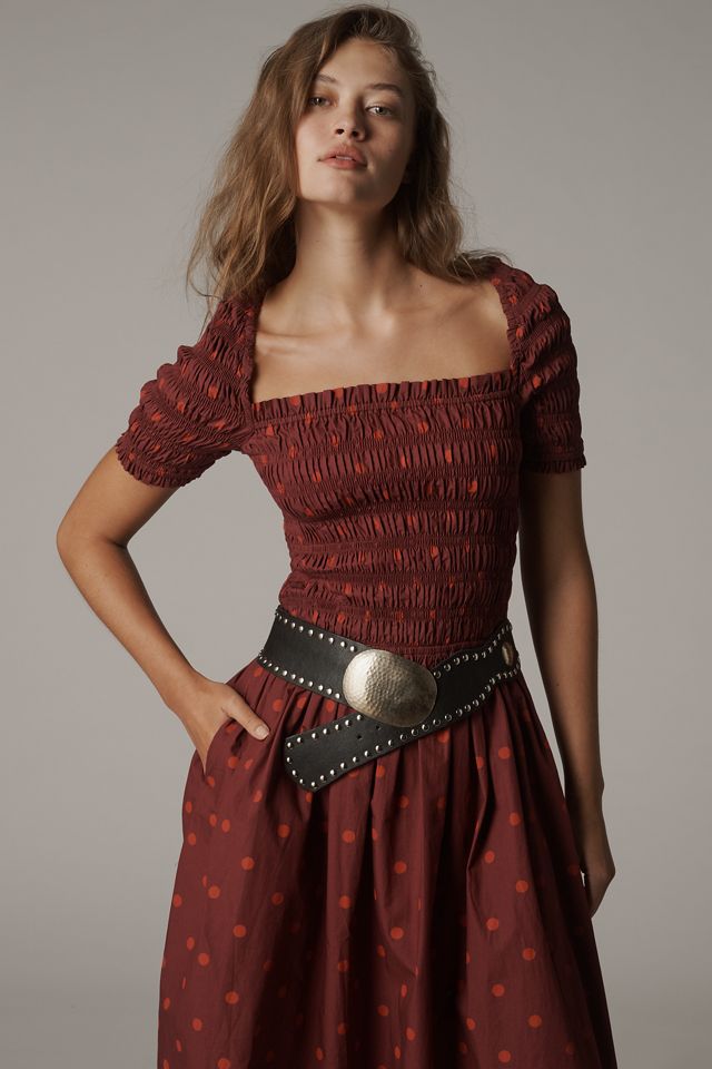 Damson Madder Malinda Smocked Midi Dress #3