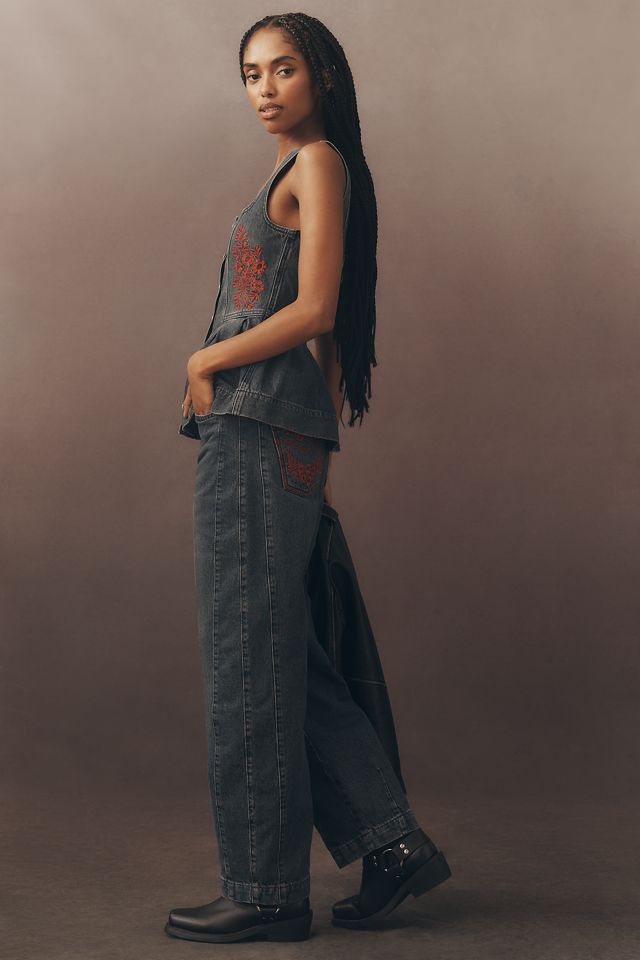 Damson Madder Neve High-Rise Straight-Leg Jeans | Anthropologie