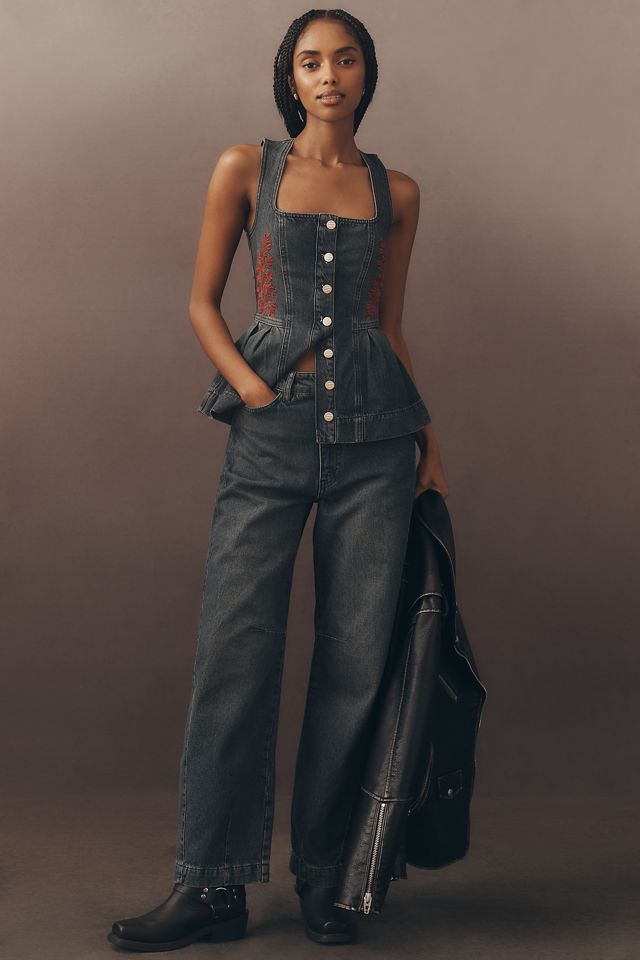 Damson Madder Mitzie Denim Tank Top | Anthropologie