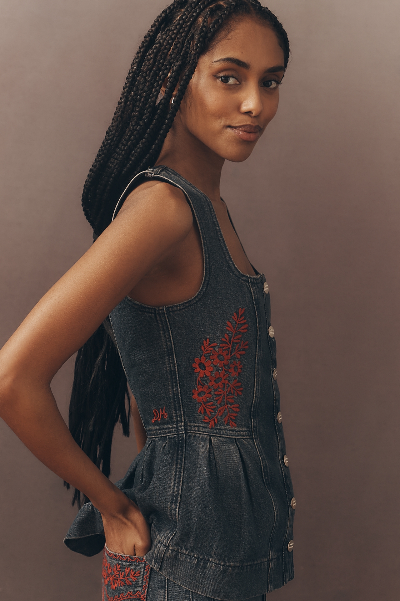 Damson Madder Mitzie Denim Tank Top