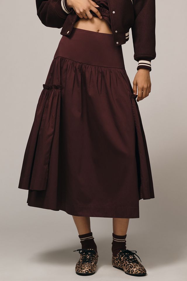 Damson Madder Berta Midi Skirt | Anthropologie