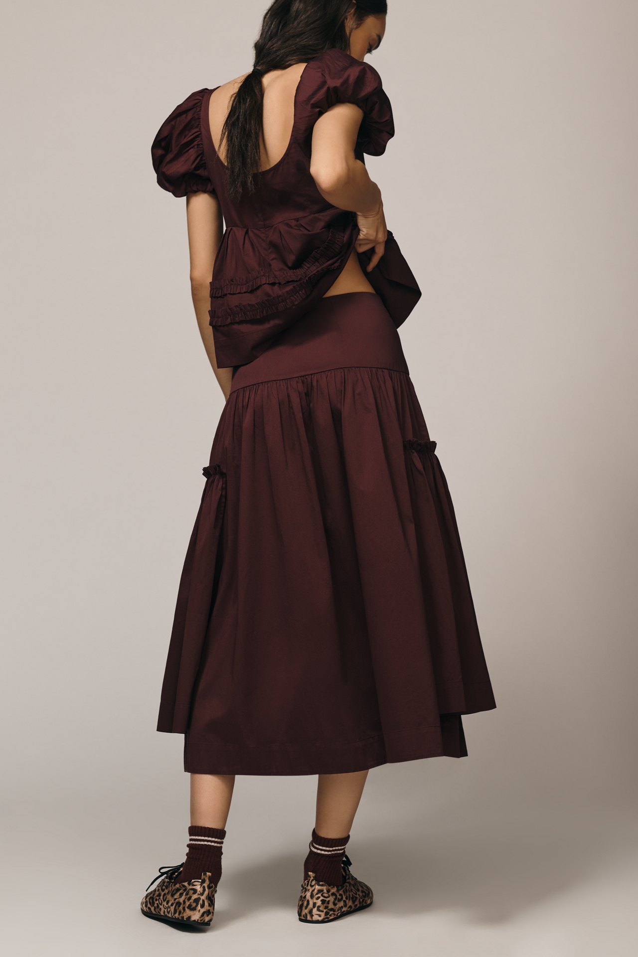 Damson Madder Berta Midi Skirt