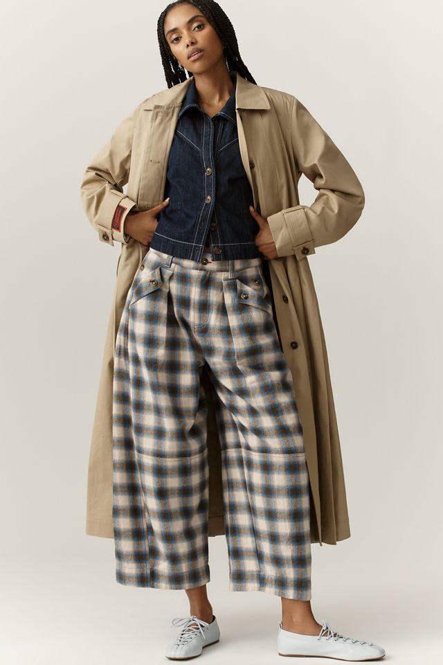 トップス Damson madder Damson Madder Mara Wide-Leg Organic Cotton Trouser Pants