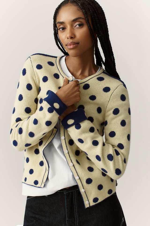 Damson Madder Tabitha Wool Reversible Cardigan Sweater | Anthropologie