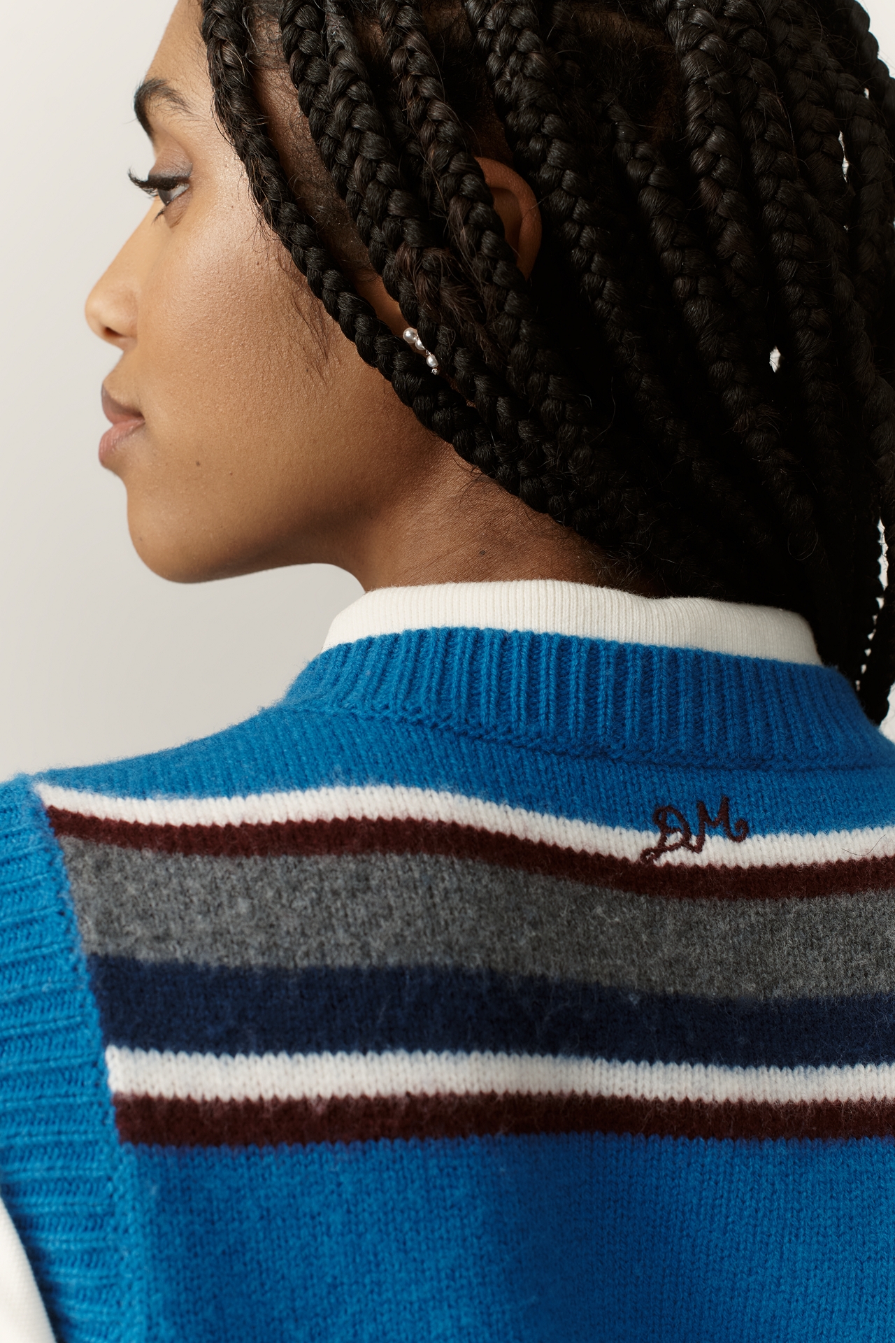 Damson Madder Sophie Button-Front Sweater Vest