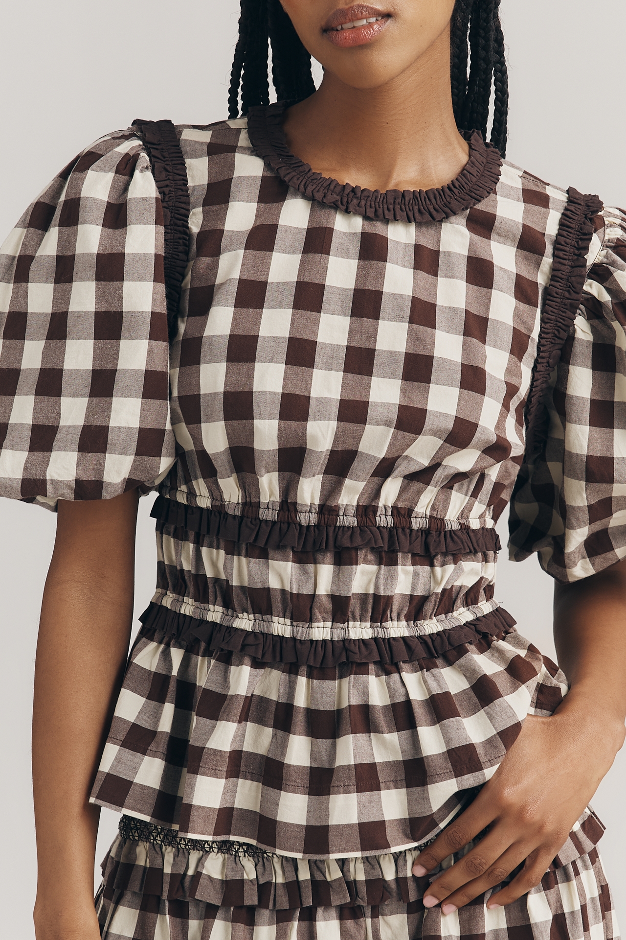 Damson Madder Everly Ruffle Blouse