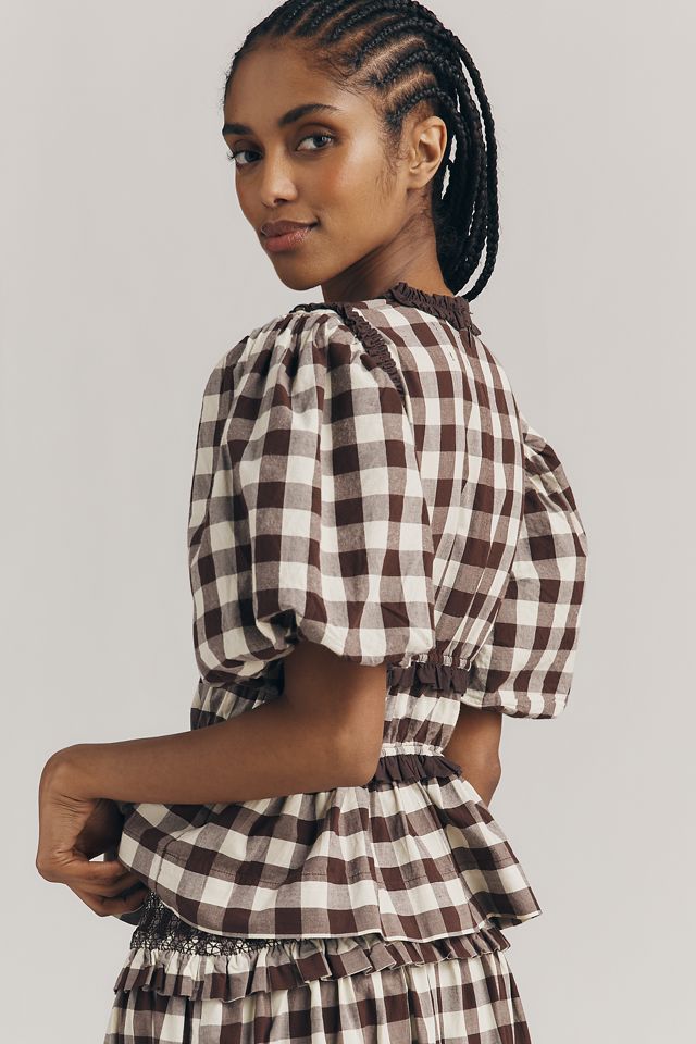 Damson Madder Everly Ruffle Blouse | Anthropologie