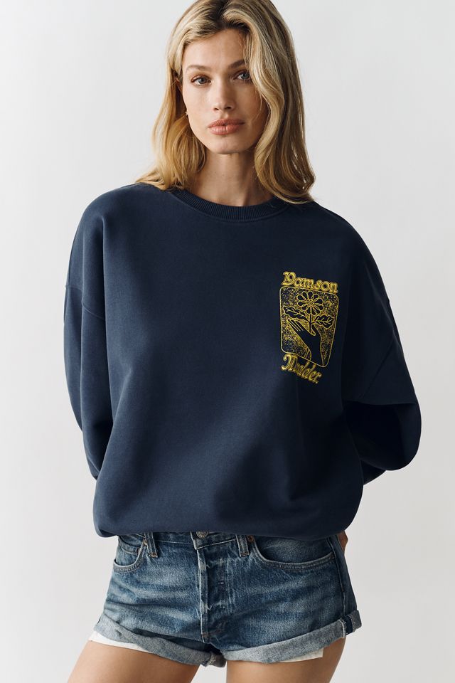 Damson Madder Daily Rituals Organic Cotton Graphic Sweatshirt