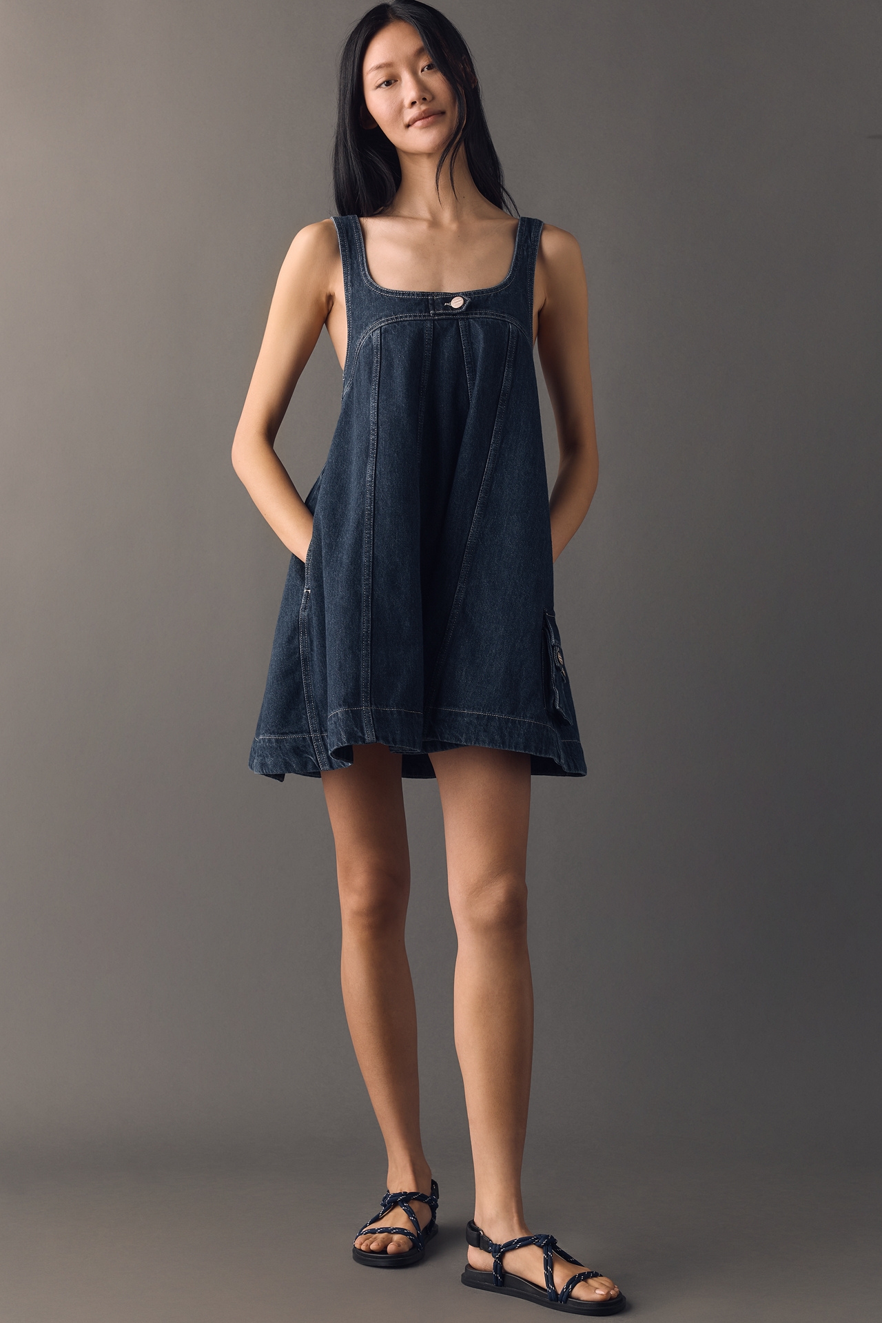 Damson Madder 100% Cotton Immy Mini Dress