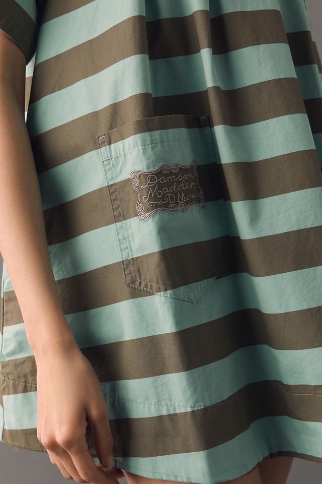 Damson Madder Maggie Cotton Stripe Mini Dress #3