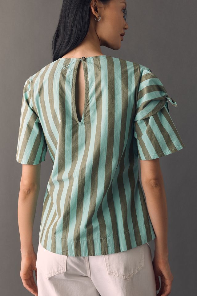 Damson Madder 100% Cotton Estelle Tee Blouse | Anthropologie